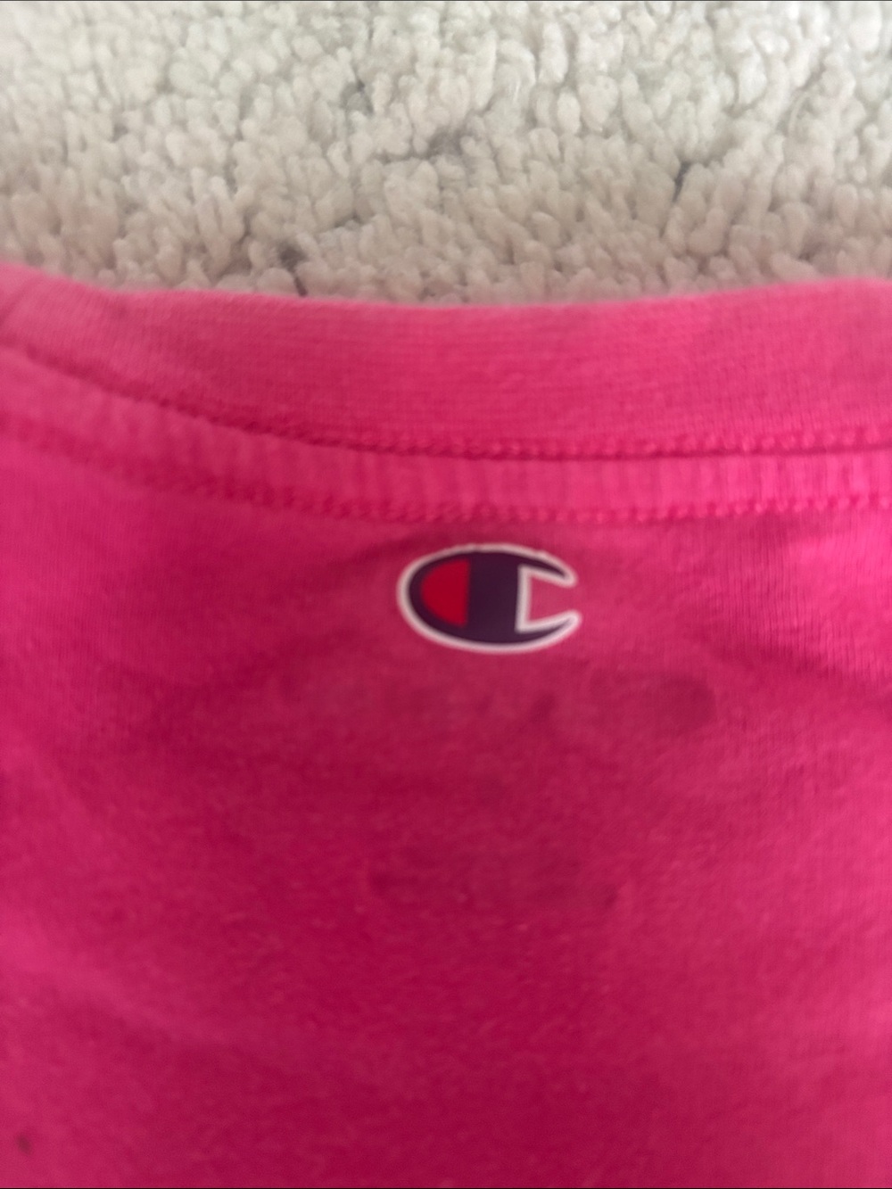 Champion Girls' Hot Pink Floral Logo Short Sleeve Tee - Picture 4 of 4